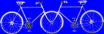 Carelman's tandem: Convergent Bicycle - Model voor Verliefden Carelman's tandem